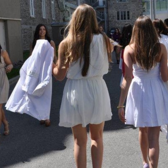 Forever 21 White One Shoulder Dress - Picture 5 of 7